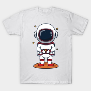 cute astronaut cartoon T-Shirt